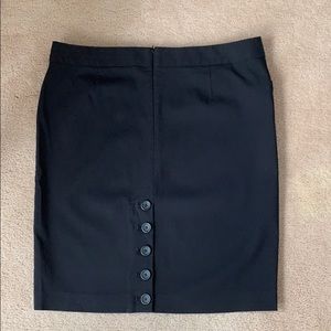 Express pencil skirt with button detail